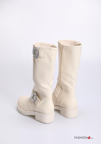 Botas com fecho com strass - ph 2