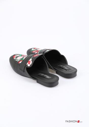 Sapatos rasos sabot (mules) Floral - ph 2