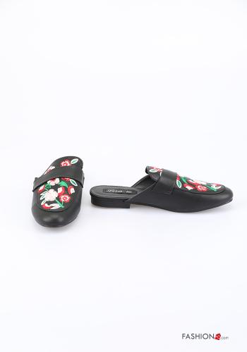 Sapatos rasos sabot (mules) Floral - ph 3