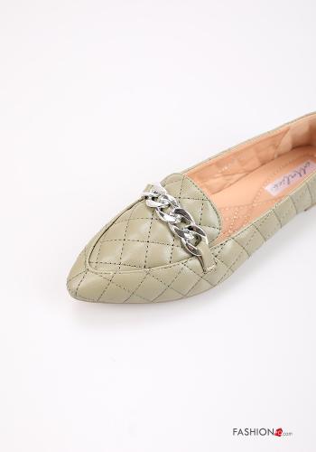Ballerine ecopelle a punta con catena - ph 3