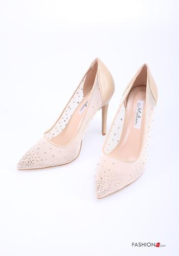 Heeled shoes with rhinestones - ph 1