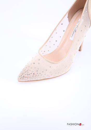 Heeled shoes with rhinestones - ph 3