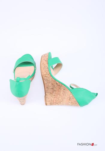 adjustable wedge open toe Heeled shoes Ankle strap - ph 2