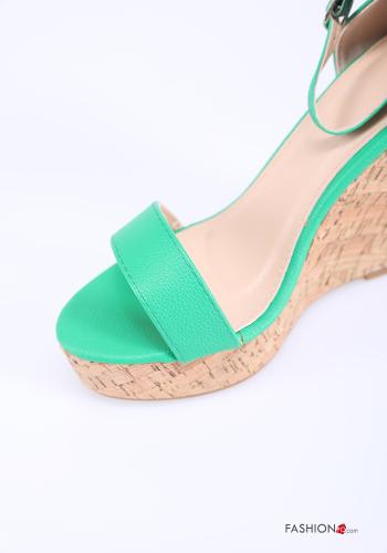 adjustable wedge open toe Heeled shoes Ankle strap - ph 3