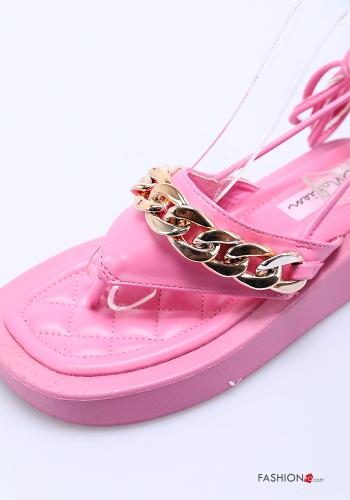 faux leather adjustable Sandals Ankle strap - ph 3