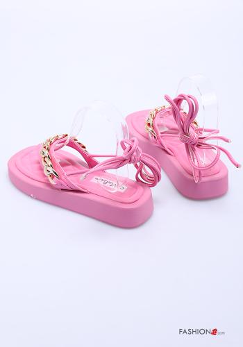 faux leather adjustable Sandals Ankle strap - ph 4