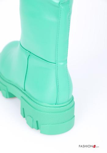 Kunstleder Stiefel mit Reißverschluss - ph 3