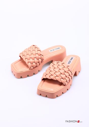 faux leather Slide Sandals - ph 1