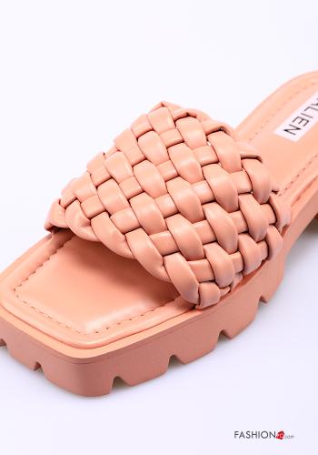 faux leather Slide Sandals - ph 3