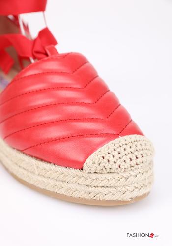 faux leather adjustable Espadrilles Ankle strap - ph 4