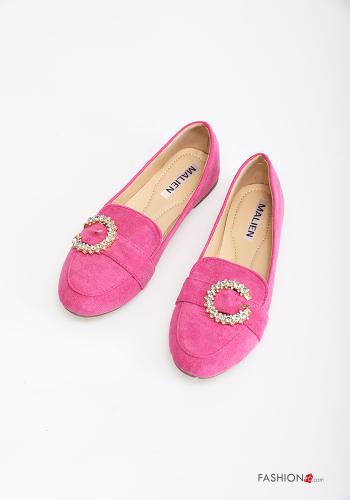 Mocassins Suède avec strass - ph 1