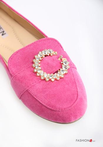 Mocassins Suède avec strass - ph 4