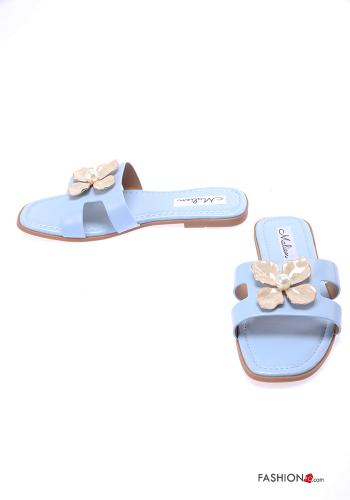 Kunstleder Sandalen mit Perlen - ph 2