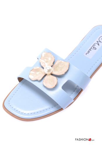 Kunstleder Sandalen mit Perlen - ph 3