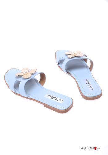 Kunstleder Sandalen mit Perlen - ph 4