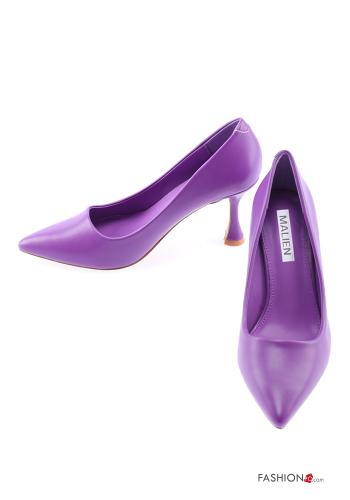 faux leather court shoe Heeled shoes - ph 2