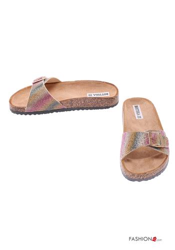 Sandalias planas con brillantes - ph 2
