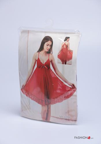 Babydoll  con fiocco pizzo scollo a V - ph 3