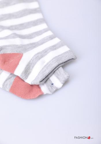 Chaussettes en Coton Imprimé à rayures - ph 3