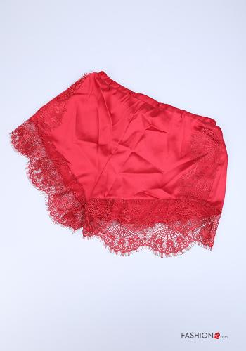 12-teiliges Set Spitze- Satin Kurze Pyjamahose - ph 2