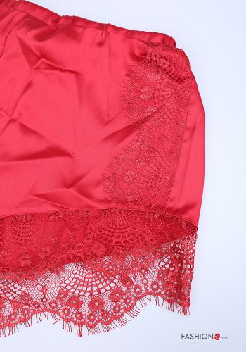 12-teiliges Set Spitze- Satin Kurze Pyjamahose - ph 3