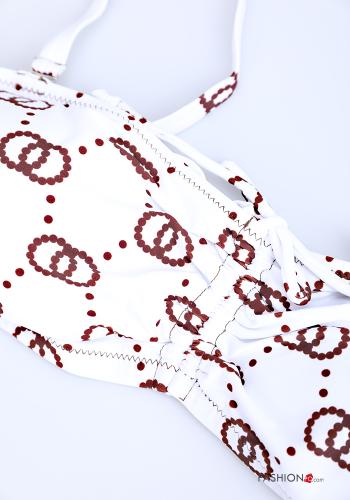 Bikini  con fiocco regolabile Fantasia geometrica - ph 3