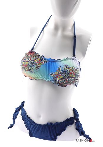 Biquini ajustable Diseño impreso con moño - ph 5