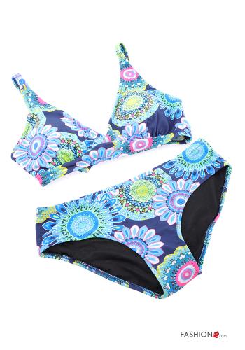 Biquini ajustable Floral con moño - ph 2