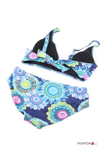 Biquini ajustable Floral con moño - ph 3