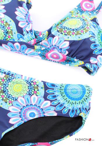 Biquini ajustable Floral con moño - ph 4