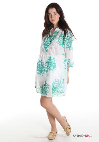 Set 10 pezzi Copricostume in Cotone  con bottoni Fantasia naturale - ph 7