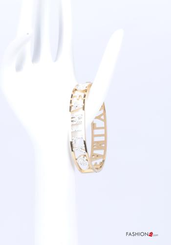 Bracelet Imprimé écrit avec strass - ph 3