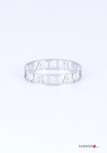 Bracciale  con strass Fantasia scritta - ph 1
