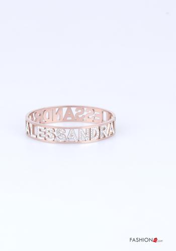 Bracciale Fantasia scritta con strass - ph 1