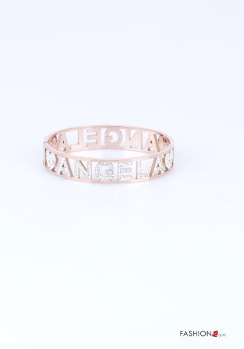 Bracciale Fantasia scritta con strass - ph 1