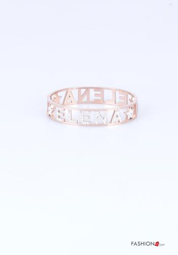 Bracciale Fantasia scritta con strass - ph 1