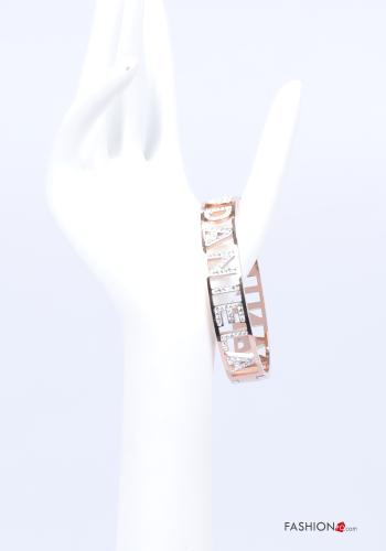Bracelet  with rhinestones Written print - ph 3