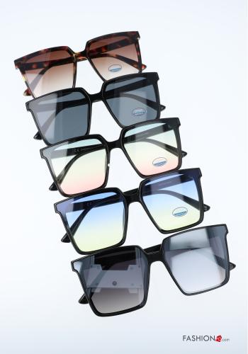 12-teiliges Set  Sonnenbrille  Quadratische mit verlaufs Brillengläser - ph 1