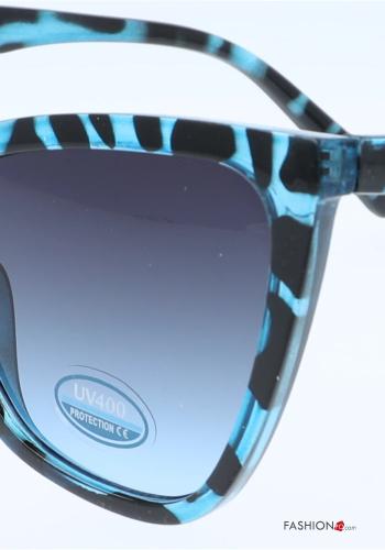 Ensemble de 12 pièces Lunettes de soleil  avec des verres fumés Imprimé animalier - ph 6