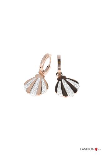 Boucles d’oreilles avec strass - ph 1