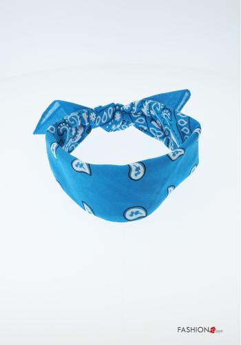 Set 12 pezzi Fascia per capelli in Cotone Fantasia paisley - ph 1
