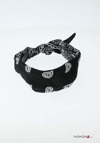 Set 12 pezzi Fascia per capelli in Cotone Fantasia paisley - ph 5