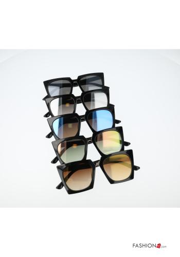 24-teiliges Set Rechteckige Verspiegelte Sonnenbrille - ph 1