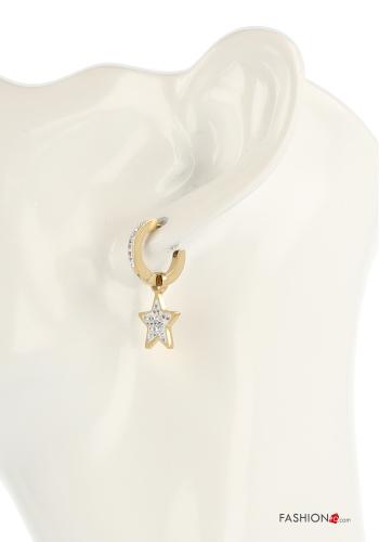 Earrings  with rhinestones - ph 3