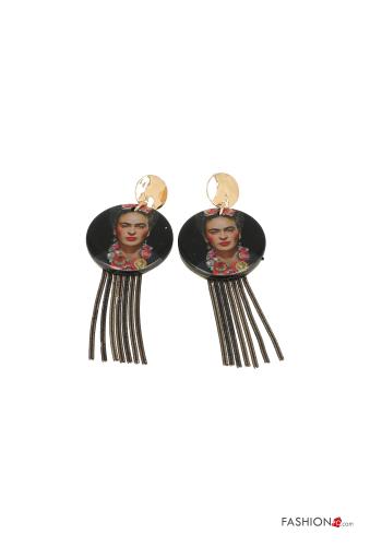Orecchini  con frange Fantasia artistica - ph 1