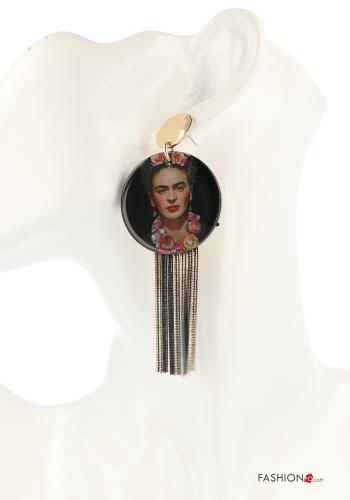 Orecchini  con frange Fantasia artistica - ph 3