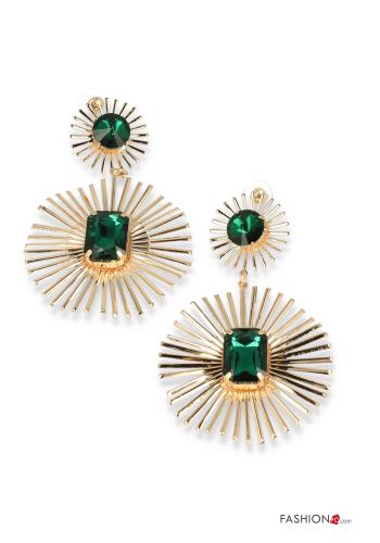 Boucles d’oreilles avec strass - ph 1