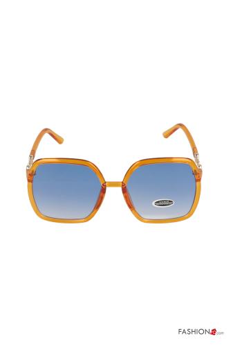 12-teiliges Set Quadratische Sonnenbrille mit gelben Gläsern - ph 2