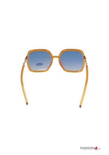 12-teiliges Set Quadratische Sonnenbrille mit gelben Gläsern - ph 5