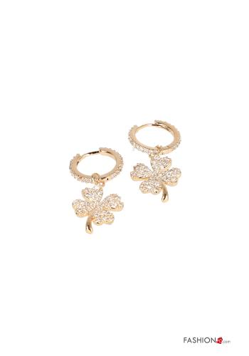 Boucles d’oreilles avec strass - ph 1